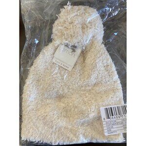 Lemon Ivory Fuzzy Pom Beanie NWT One Size Fits Most